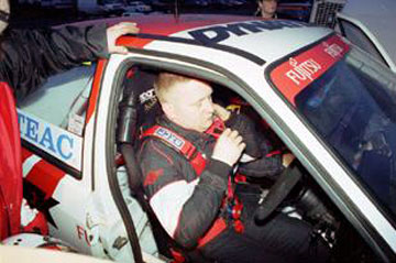 Ian makes ready for the start